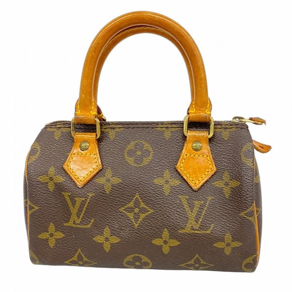 LOUIS VUITTON Brown Monogram Mini Speedy Bag - Picture 1 of 11